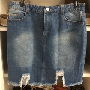 Denim skirt